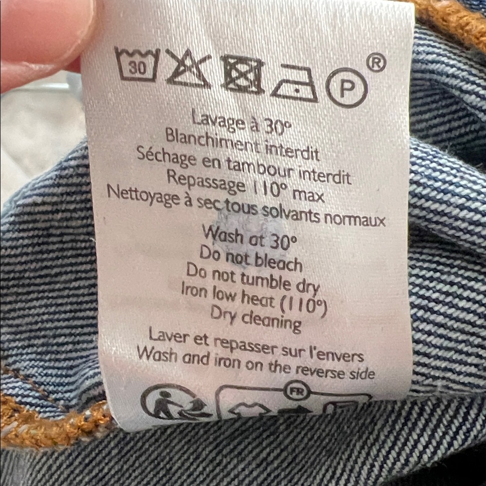 Sezane Laurence Trousers Denim - Size 6 - Picture 5 of 7